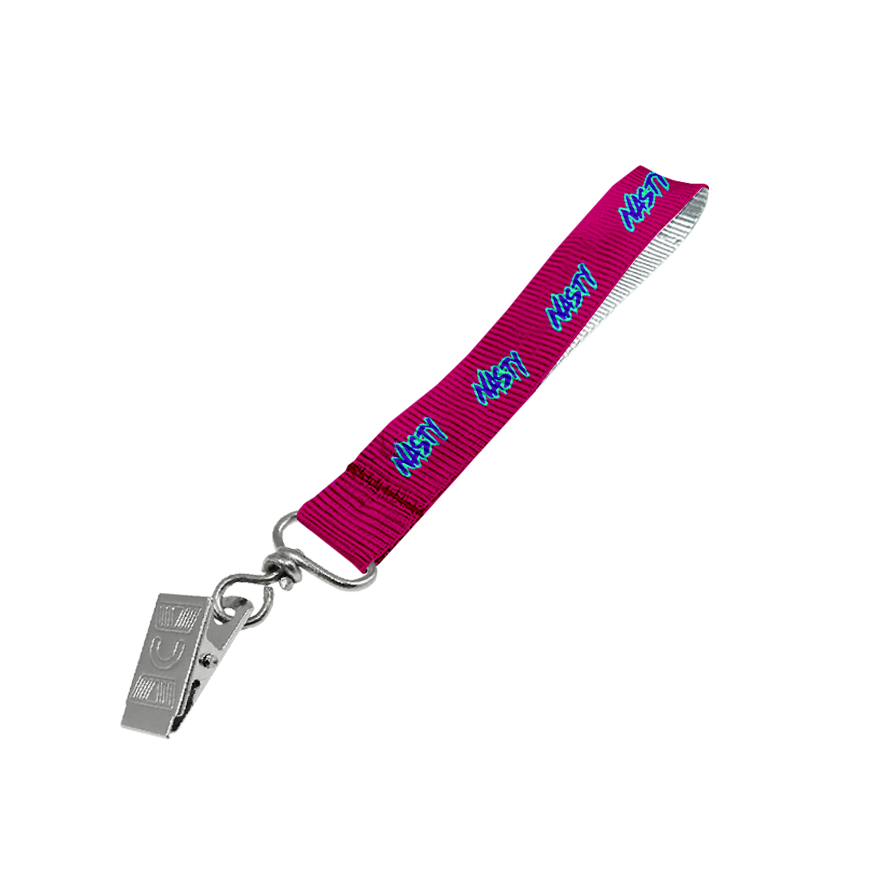 Petersham Wrist Phone Strap S/Sided Print with Crocodile Clip 15 x 340mm